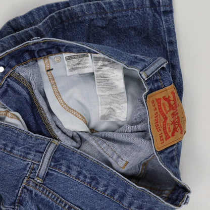 Levi's 550 Vintage Relaxed Fit Blue Denim Shorts W34 100 Cotton