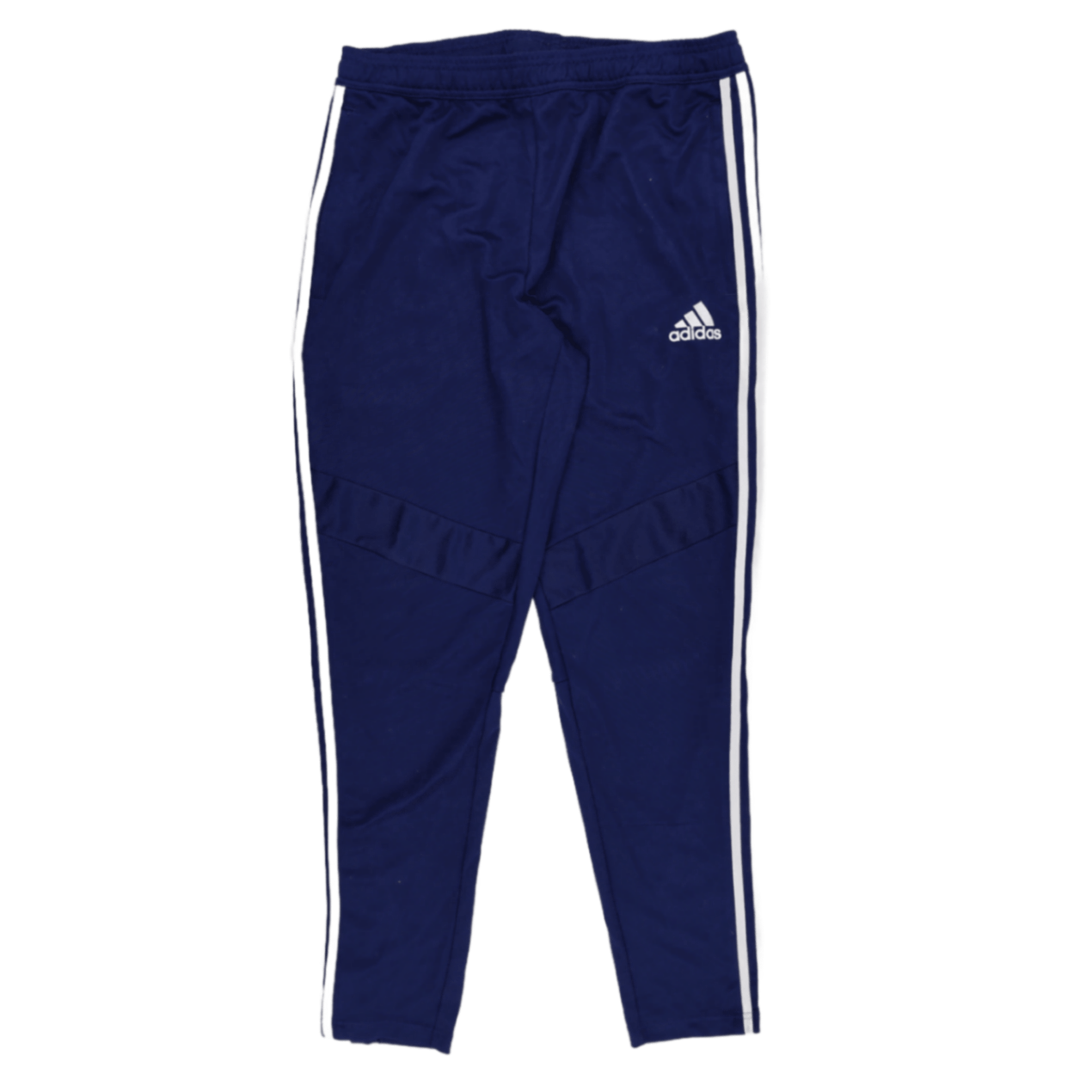adidas Navy Blue Track Pants Large 76 cm Inseam 91 cm Waist Polyester