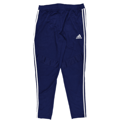 adidas Navy Blue Track Pants Large 76 cm Inseam 91 cm Waist Polyester