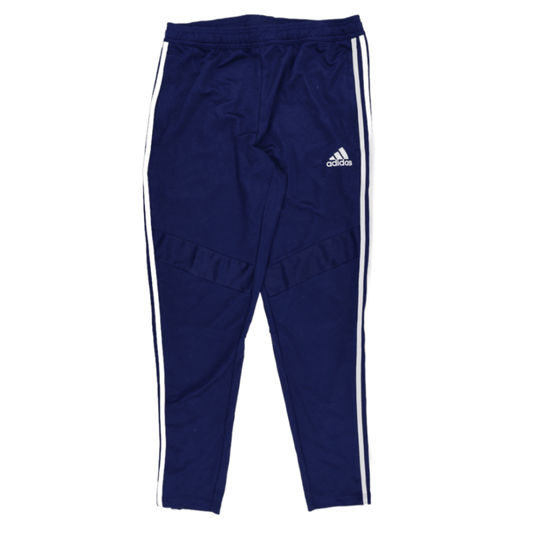 adidas Navy Blue Track Pants Large 76 cm Inseam 91 cm Waist Polyester