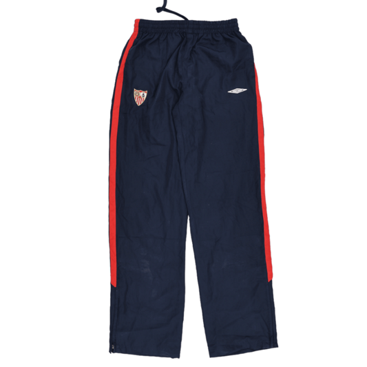 Umbro Sevilla FC Navy Track Pants Large Polyester Vintage Men's Trousers