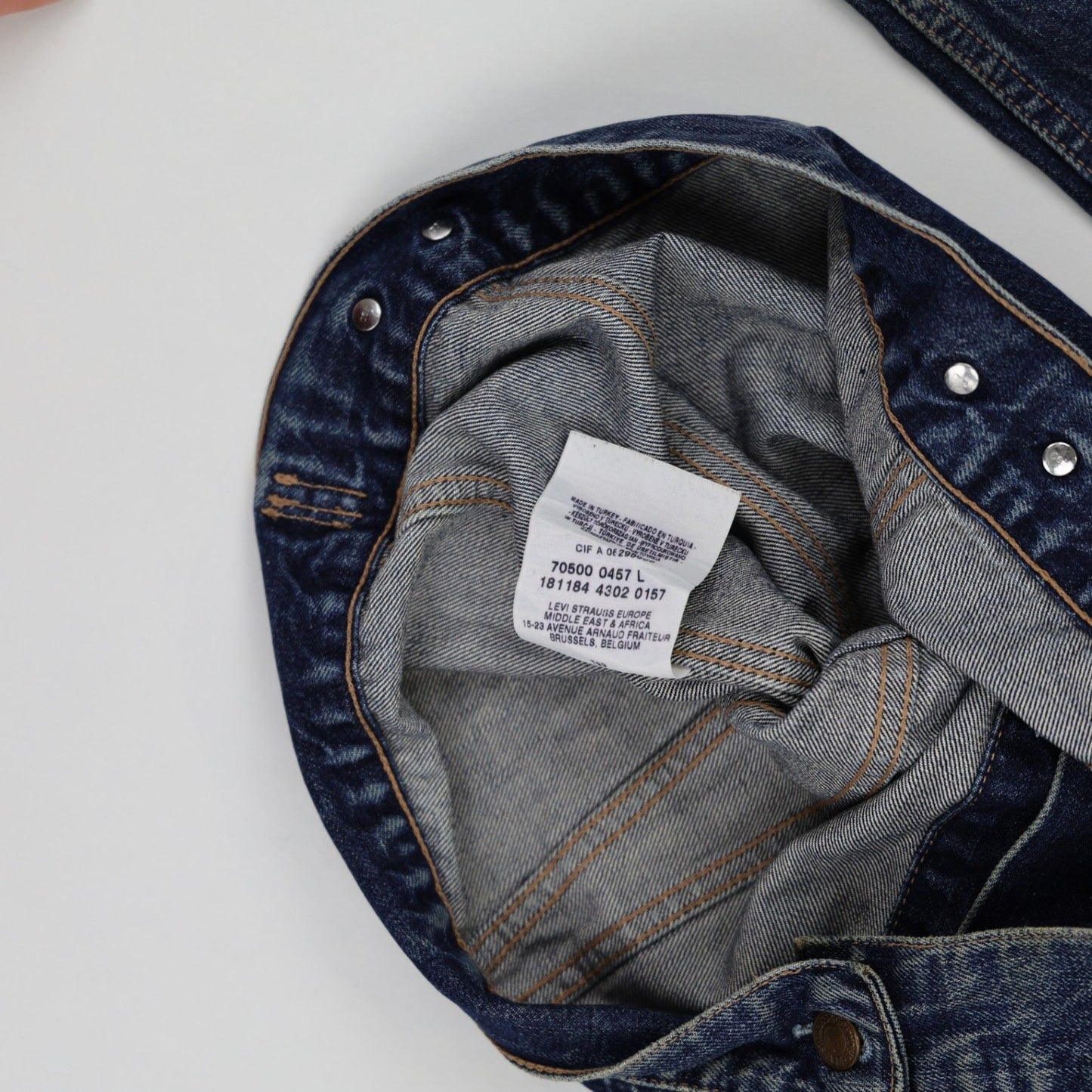 Levi's 70500 Vintage Denim Trucker Jacket Blue Large Cotton
