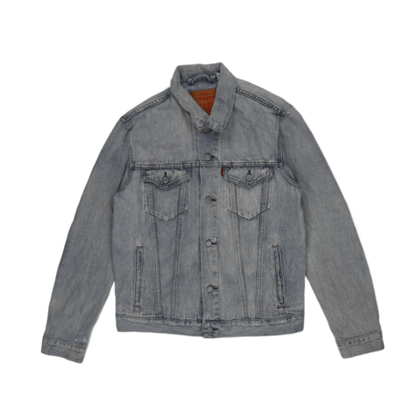 Levi's XXL Light Blue Cotton Denim Trucker Jacket Style 72334