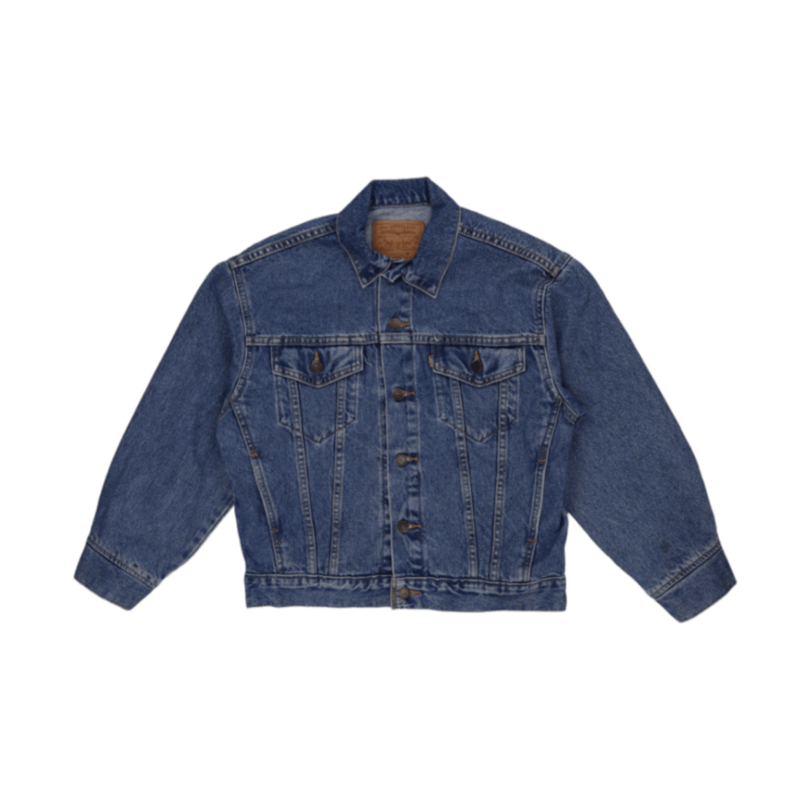 Levi's Vintage Blue Denim Trucker Jacket Men's Medium Cotton 90s Style