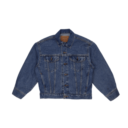 Levi's Vintage Blue Denim Trucker Jacket Men's Medium Cotton 90s Style