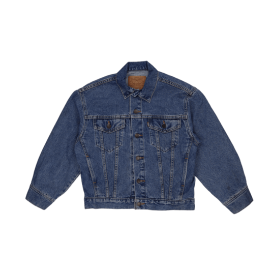 Levi's Vintage Blue Denim Trucker Jacket Men's Medium Cotton 90s Style