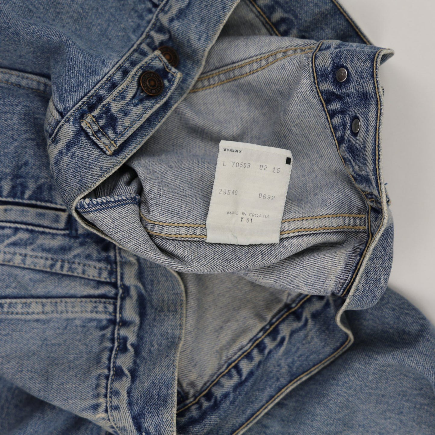 Levi's Vintage Denim Trucker Jacket Blue Size L Cotton