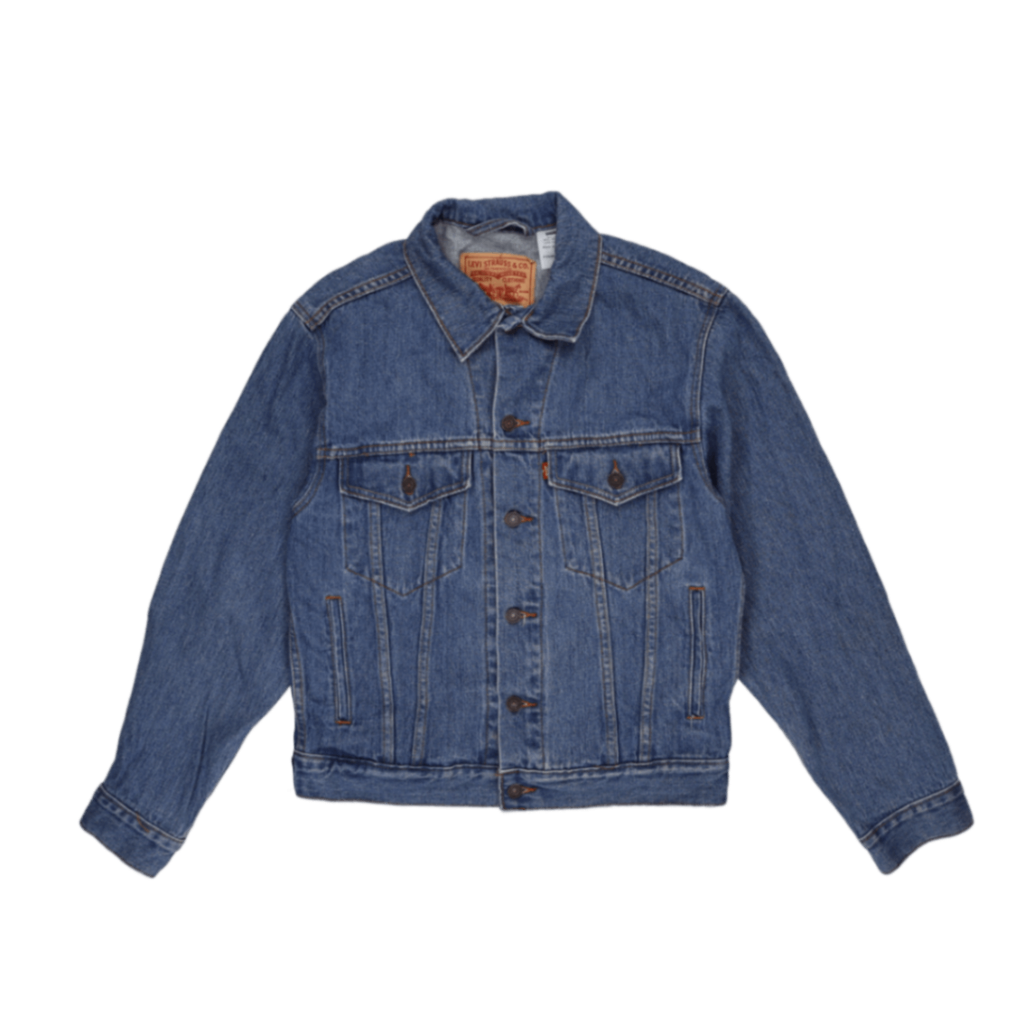 Levi's Vintage Mens Trucker Jacket Blue Size Small 100% Cotton Model 70507