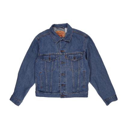 Levi's Vintage Mens Trucker Jacket Blue Size Small 100% Cotton Model 70507