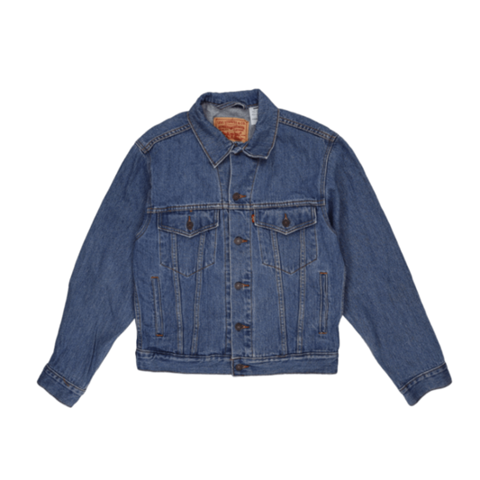 Levi's Vintage Mens Trucker Jacket Blue Size Small 100% Cotton Model 70507