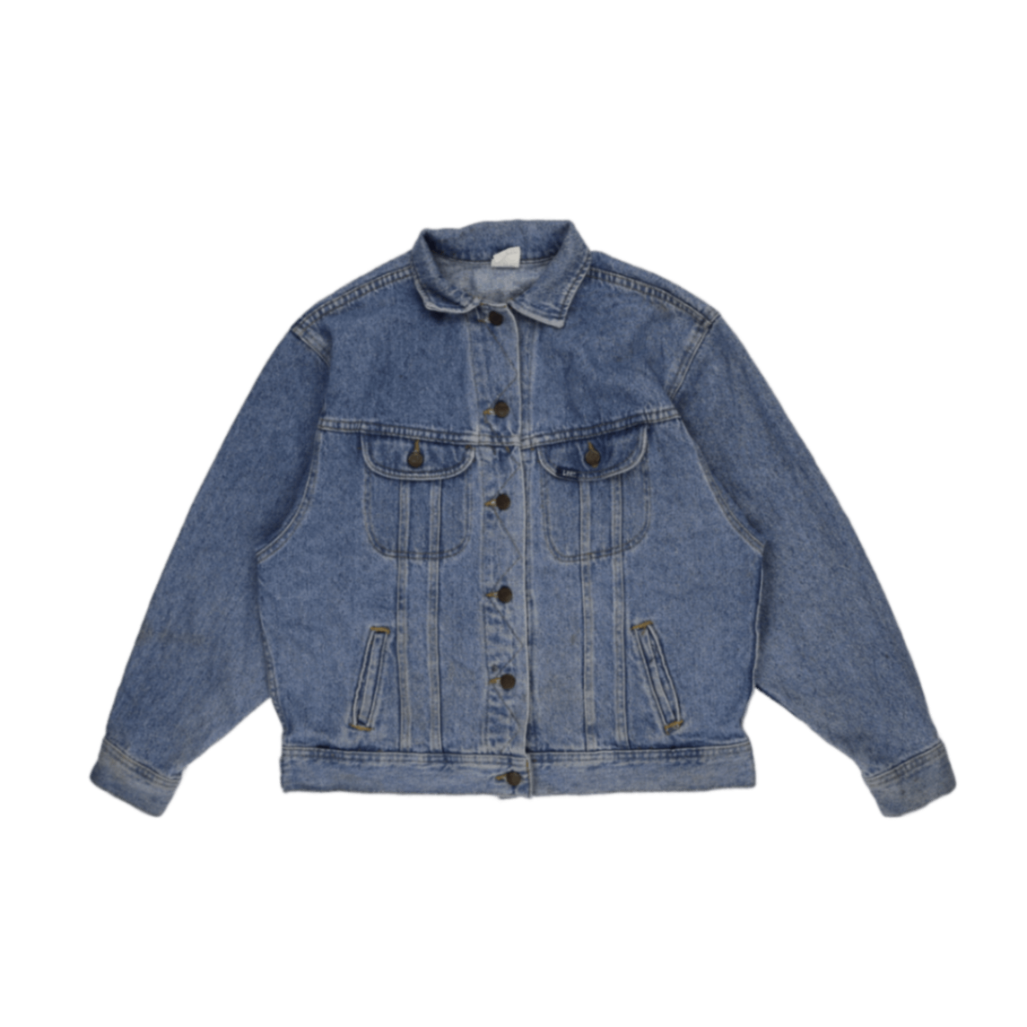 Lee Vintage Denim Jacket Blue Large Cotton Unisex