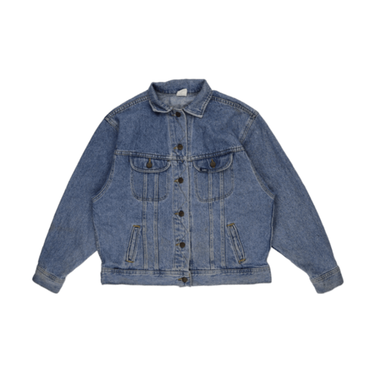Lee Vintage Denim Jacket Blue Large Cotton Unisex