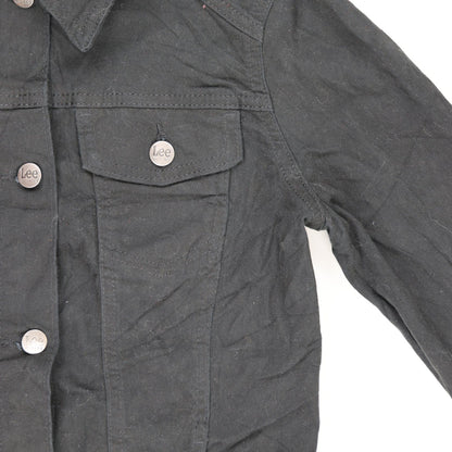 Lee Riders Women's Black Denim Jacket Size Small 100 Percent Cotton Collared