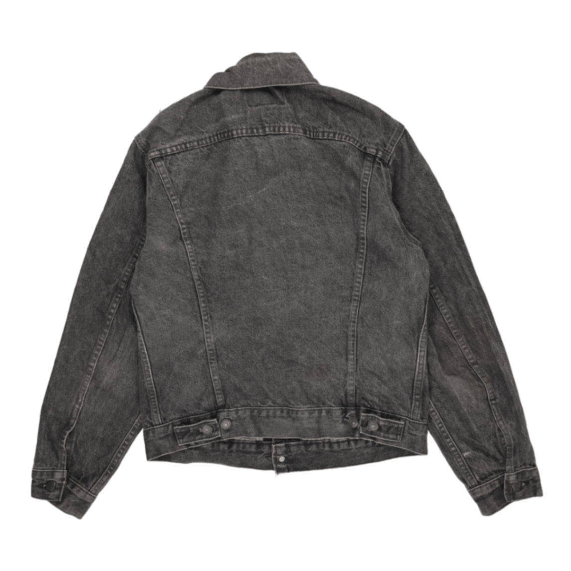 Levi's Black Vintage Denim Trucker Jacket Medium Cotton Collared
