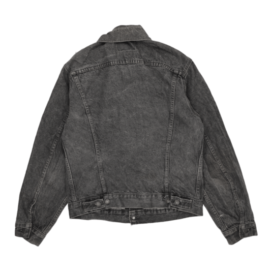 Levi's Black Vintage Denim Trucker Jacket Medium Cotton Collared