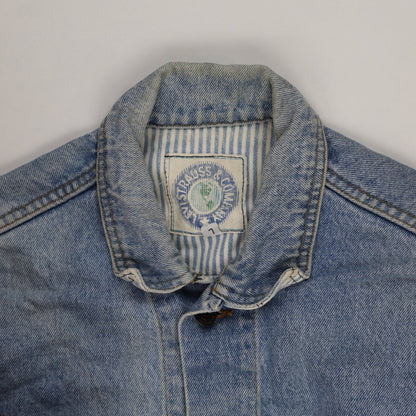 Levi Strauss & Co Vintage Blue Denim Jacket Men's Size L Cotton Collared