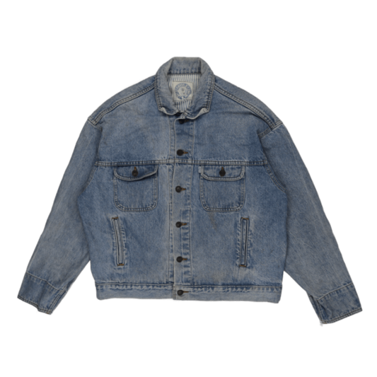 Levi Strauss & Co Vintage Blue Denim Jacket Men's Size L Cotton Collared