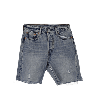 Levi's Vintage Blue Denim Shorts W30 Casual Cotton High Waisted Distressed
