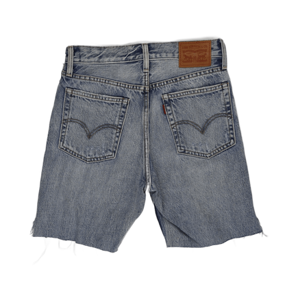 Levi's Vintage Blue Denim Shorts W30 Casual Cotton High Waisted Distressed