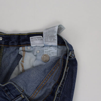 Levi's 505 Vintage Blue Denim Shorts for Men W38 L32 Cotton