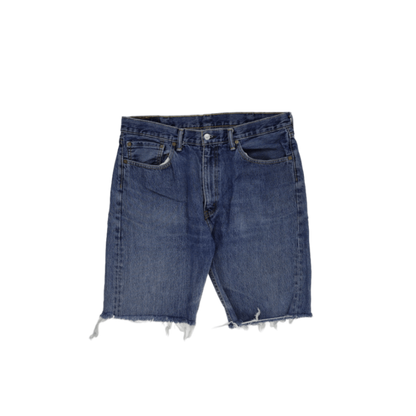 Levi's 505 Vintage Blue Denim Shorts for Men W38 L32 Cotton