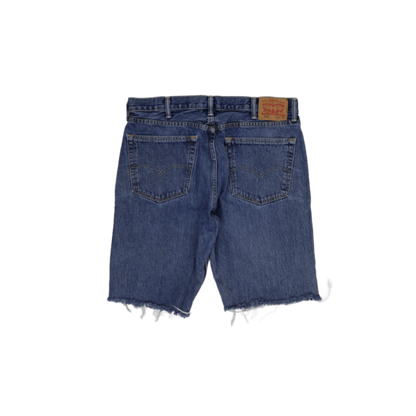 Levi's 505 Vintage Blue Denim Shorts for Men W38 L32 Cotton