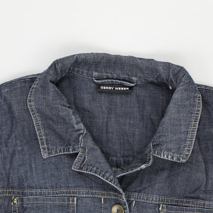 Gerry Weber Women's Denim Jacket Blue Size L Denim Cotton Blend Vintage