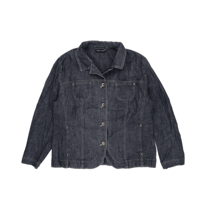 Gerry Weber Women's Denim Jacket Blue Size L Denim Cotton Blend Vintage