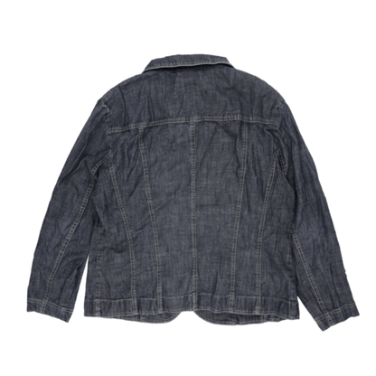 Gerry Weber Women's Denim Jacket Blue Size L Denim Cotton Blend Vintage