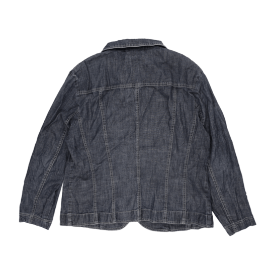 Gerry Weber Women's Denim Jacket Blue Size L Denim Cotton Blend Vintage