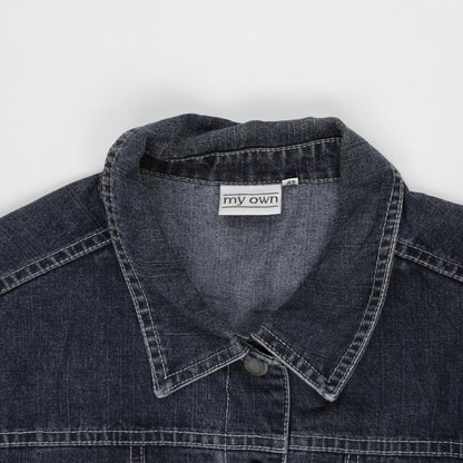 My Own Vintage Blue Denim Jacket Size 42 Large Casual Collared Style