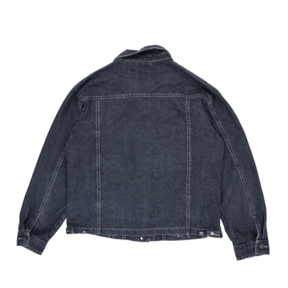 My Own Vintage Blue Denim Jacket Size 42 Large Casual Collared Style