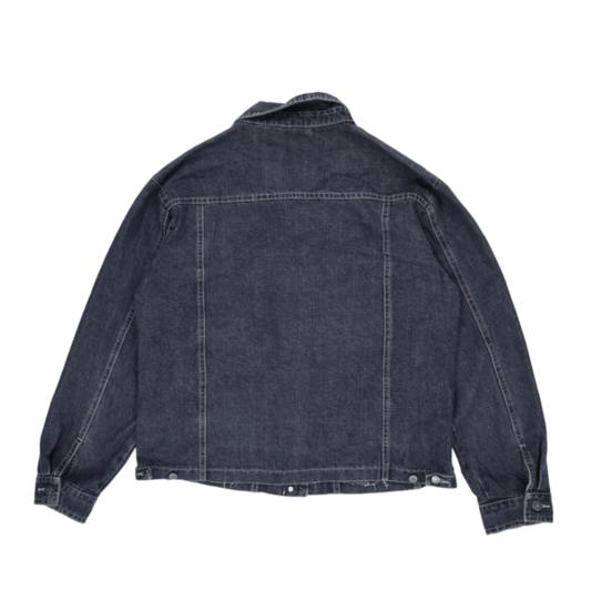 My Own Vintage Blue Denim Jacket Size 42 Large Casual Collared Style