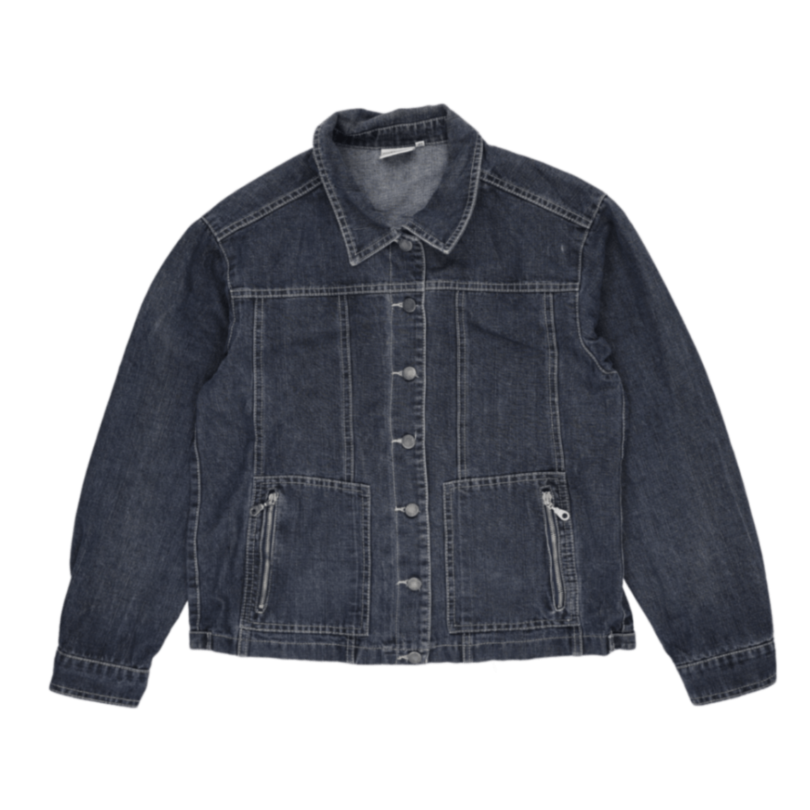 My Own Vintage Blue Denim Jacket Size 42 Large Casual Collared Style