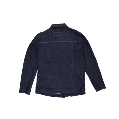M&S Mode Womens Denim Jacket Indigo Blue EUR 36 Cotton Collared
