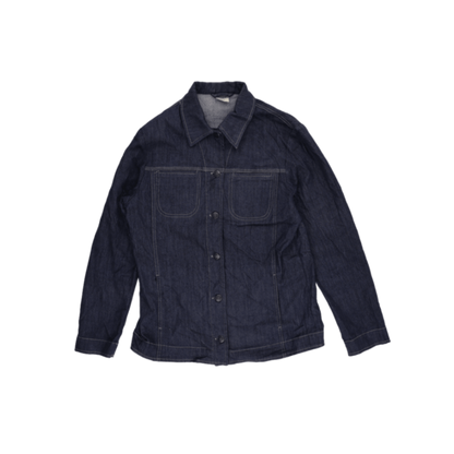 M&S Mode Womens Denim Jacket Indigo Blue EUR 36 Cotton Collared