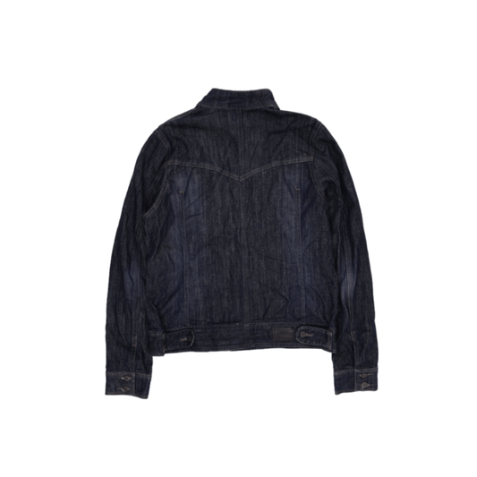 Active Wear La Redoute Classic Indigo Denim Jacket Large Casual Jacket Stand Collar