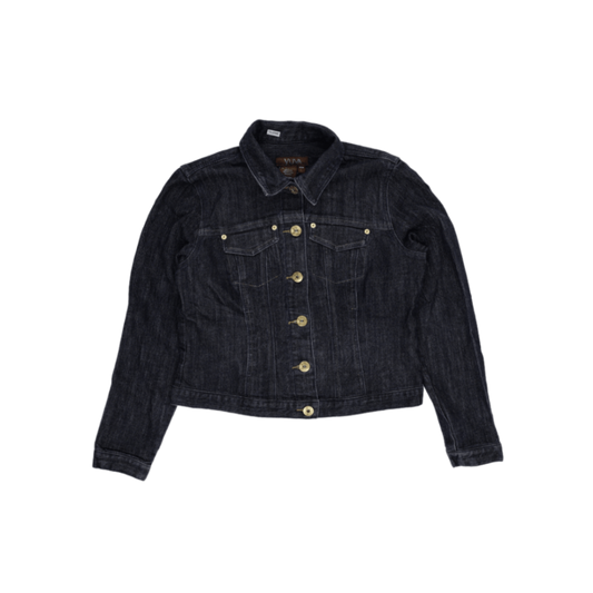 Yuva Classic Denim Jacket Dark Indigo Size L 73% Cotton 26% Polyester