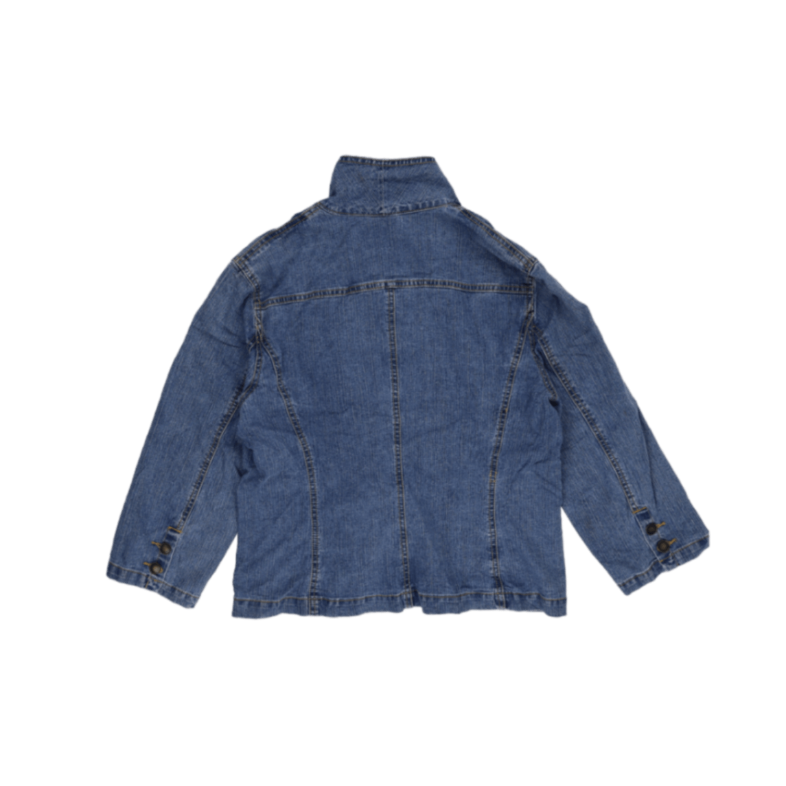 Ruby Rd Women's Vintage Blue Denim Jacket Size 10 Cotton Western Style Collared