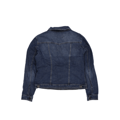 Guess Classic Blue Denim Jacket Womens XL Cotton Collared
