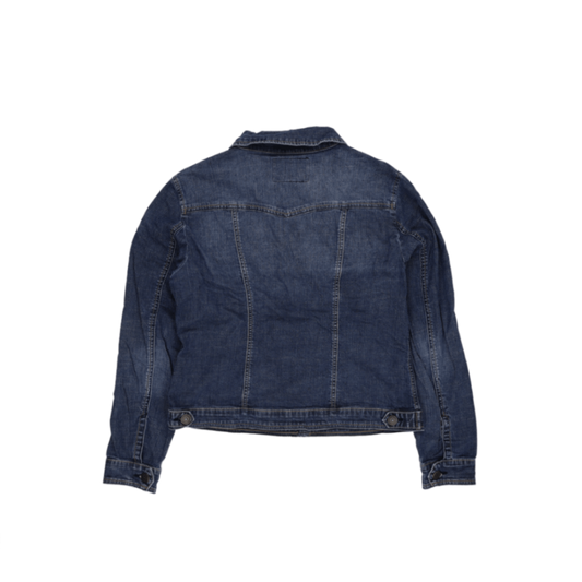 Guess Classic Blue Denim Jacket Womens XL Cotton Collared