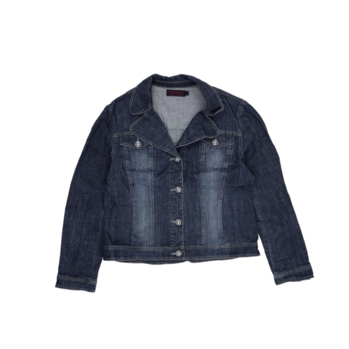 TRIBA Denim Women's Stretch Blue Denim Jacket Size 10
