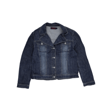TRIBA Denim Women's Stretch Blue Denim Jacket Size 10