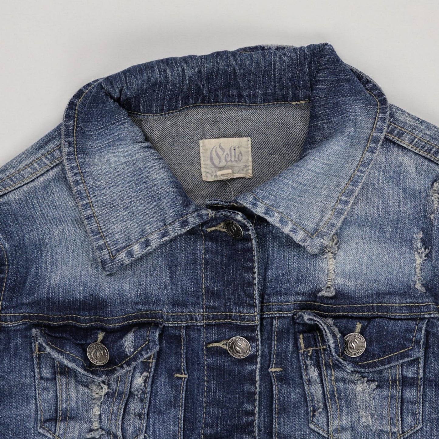 Celio Blue Denim Jacket Medium Cotton Collared
