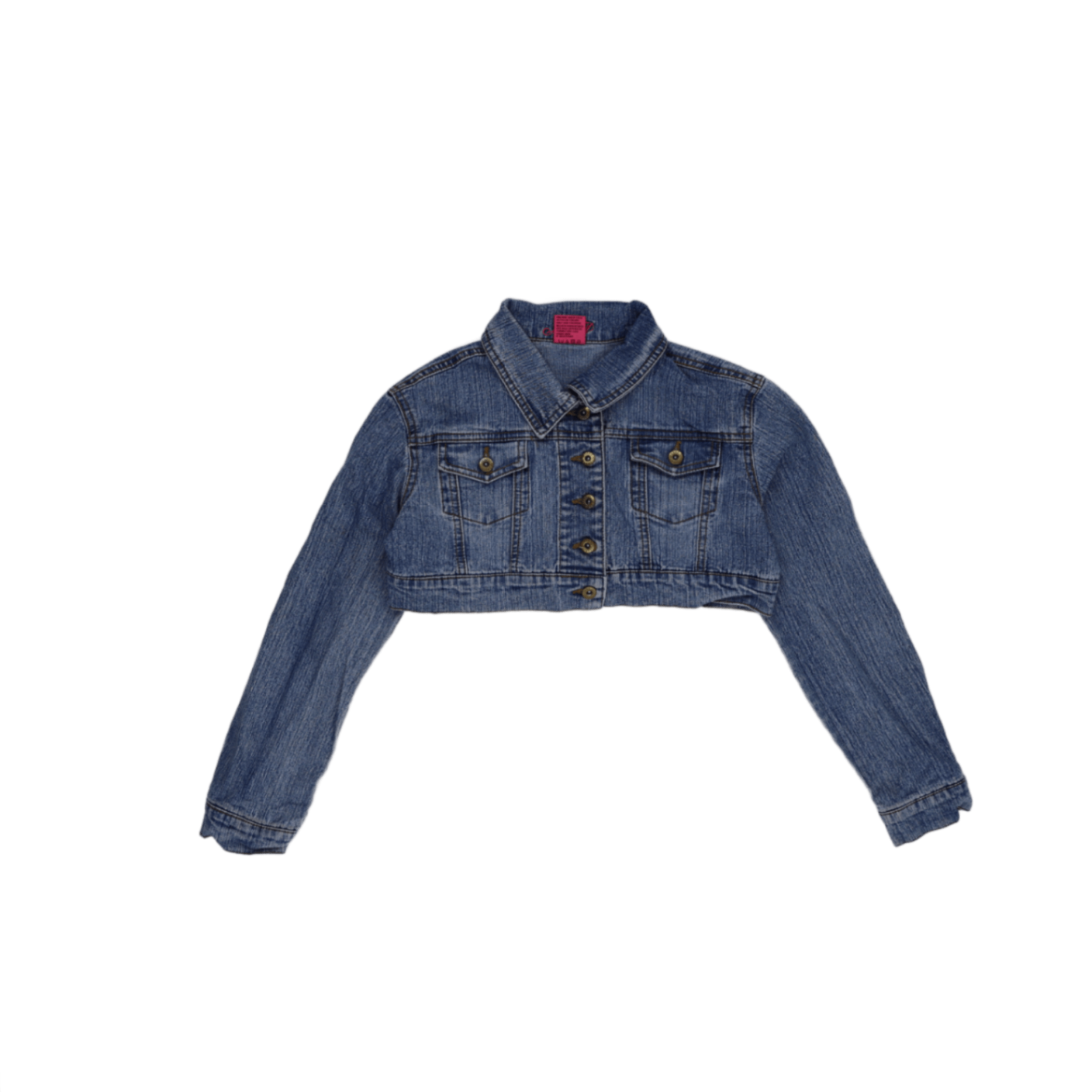 Miss Sixty Embellished Cropped Denim Jacket Blue Size S