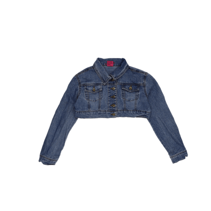 Miss Sixty Embellished Cropped Denim Jacket Blue Size S