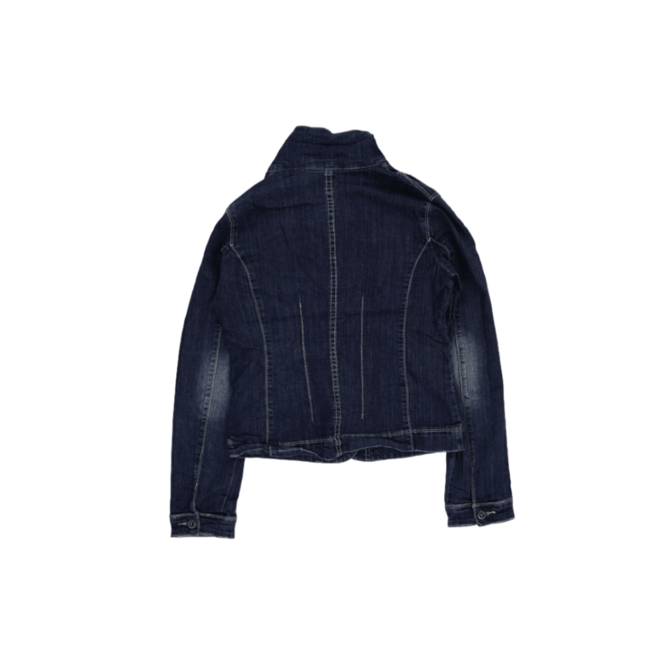 Amethyst Jeans Women's Dark Blue Denim Jacket Size S 70% Cotton 28% Polyester 2% Spandex Collared