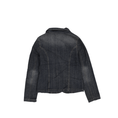 Desigual Vintage Denim Blazer Jacket Blue Medium Womens