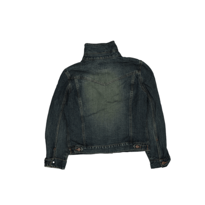 Classic Blue Denim Jacket Medium Cotton Denim Unisex Vintage