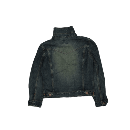 Classic Blue Denim Jacket Medium Cotton Denim Unisex Vintage
